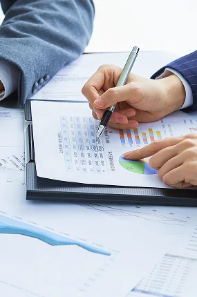 Businessmen Elegant Suits Business Meeting Discussing New Project Office 1